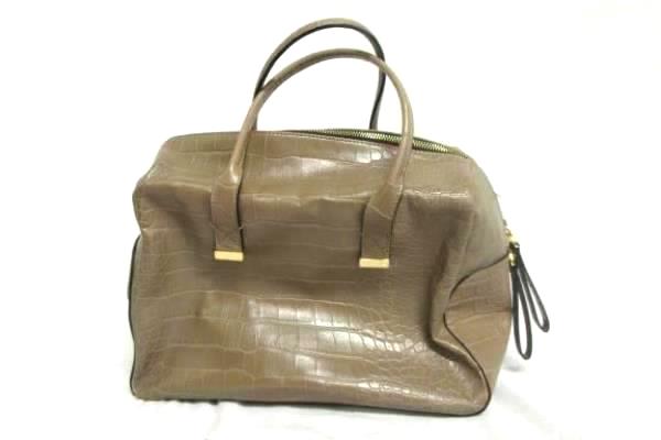 French Connection Brown Purse Bag w/ Handles Zipper Pockets