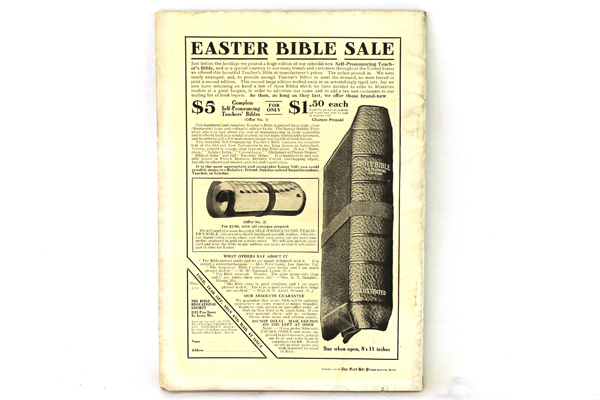 Antique Missions Baptist Monthly Magazine Easter Number Vol. 4 No. 3 March 1913