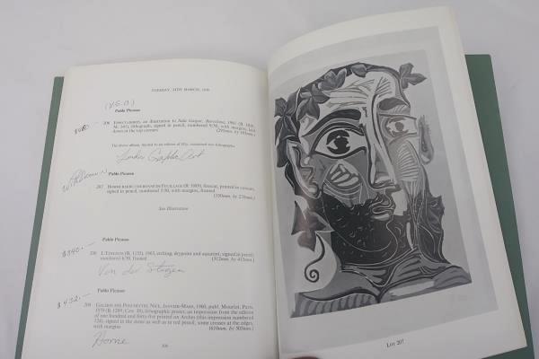 Sotheby & Co. Art Auction Catalog 1970 Picasso, Mattisse, Manet, Chagall, Munch