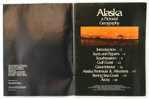 Alaska A Pictorial Geography And A Journey Through Prince William Sound Booklets