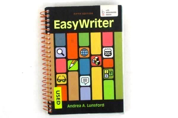 EasyWriter 5th Ed. w/ Student Access Code by Andrea A. Lunsford 2013 Spiral