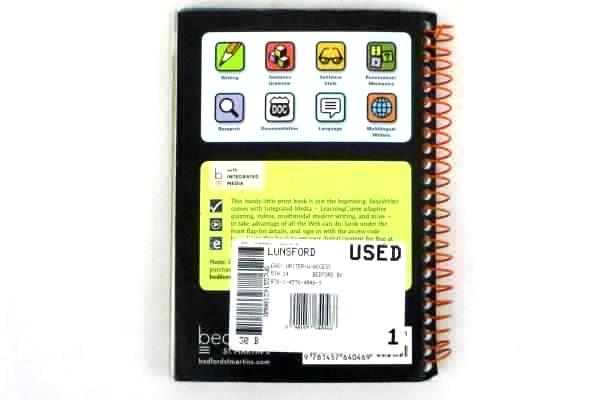 EasyWriter 5th Ed. w/ Student Access Code by Andrea A. Lunsford 2013 Spiral