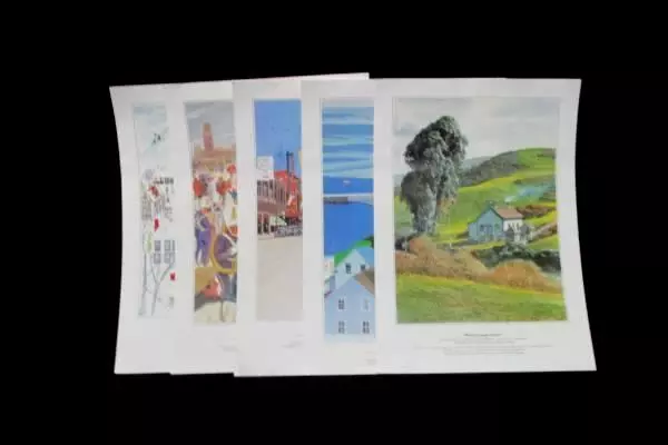 Lot of 5 Denny's Americana Collection Prints By Contemporary Artists 16 x 11