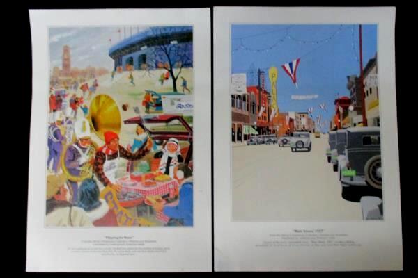 5 Denny's Americana Collection Prints By Contemporary Artists 16" x 11"