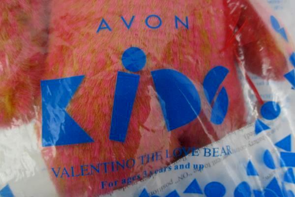 2002 Avon Talking Valentino The Love Bear Sealed Plush Stuffed Animal Plush Toy