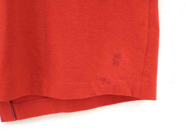 Vtg 80s CHETTA B. Dress Red Black Wool Pleated Blouson Faux Wrap Skirt Sz 8