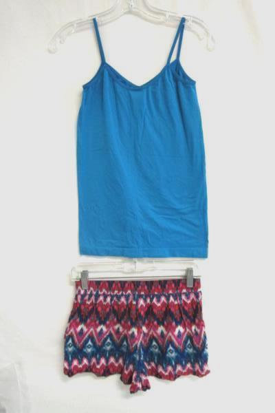 Set of 2 Pajamas No Boundaries Top Bottom Multicolor Girl's Sz Small (3-5)