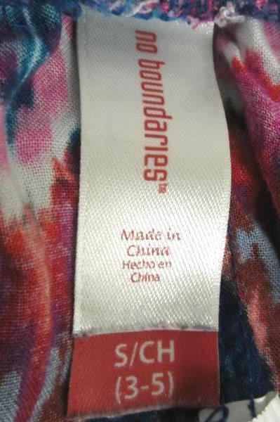 Set of 2 Pajamas No Boundaries Top Bottom Multicolor Girl's Sz Small (3-5)