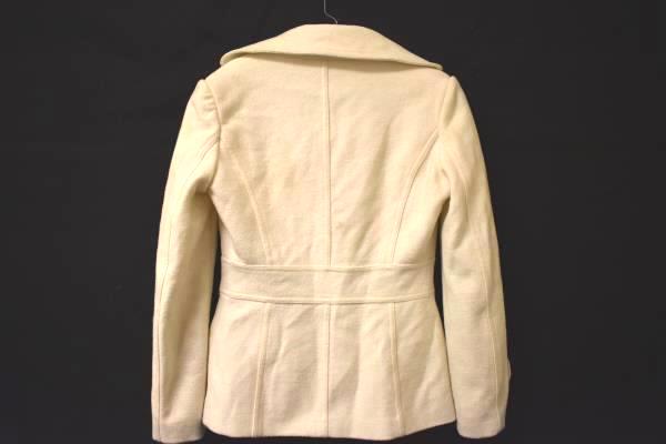 Peacoat XXI Thick Eggshell White Polyester Wool Blend Women's Size Small