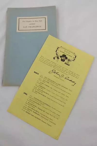 The Chapter In Your Life Entitled San Francisco Book 1947 Event Calendar