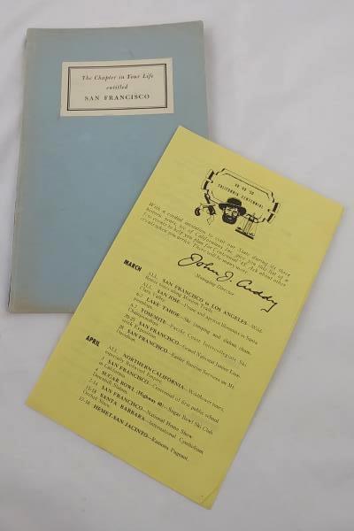 The Chapter In Your Life Entitled San Francisco Book 1947 Event Calendar