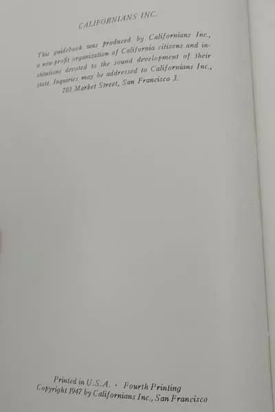 The Chapter In Your Life Entitled San Francisco Book 1947 Event Calendar