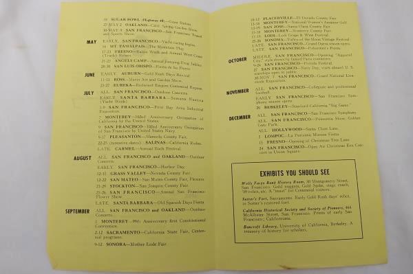 The Chapter In Your Life Entitled San Francisco Book 1947 Event Calendar