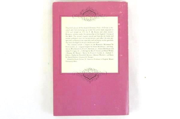 VTG The English Romantic Poets Review of Research Criticism Third Edition 1972