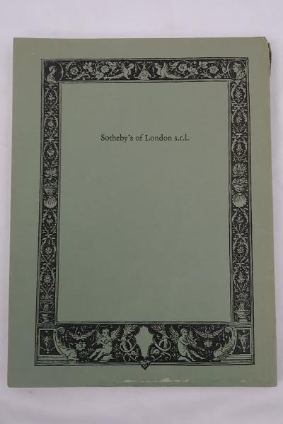 SOTHEBY'S Catalog 19th & 20th Century Italian Paintings Drawings Sculpture, 1969