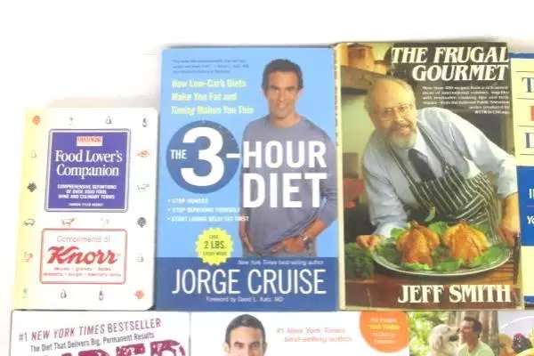 Lot of 9 Health Lifestyle Books Diabetes Cookbook Jorge Cruise 3 Hour Diet