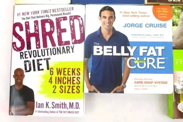 Lot of 9 Health Lifestyle Books Diabetes Cookbook Jorge Cruise 3 Hour Diet