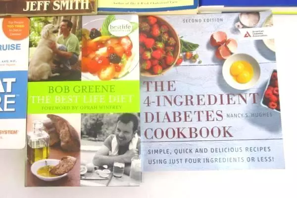 Lot of 9 Health Lifestyle Books Diabetes Cookbook Jorge Cruise 3 Hour Diet