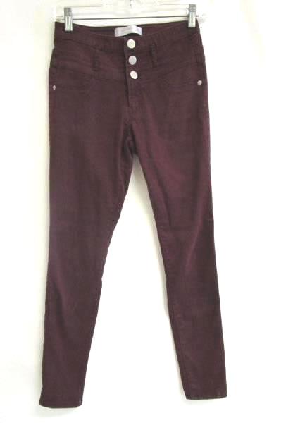 Skinny Jeans No Boundaries Dark Wine Cotton Blend Women's Teen Size 7