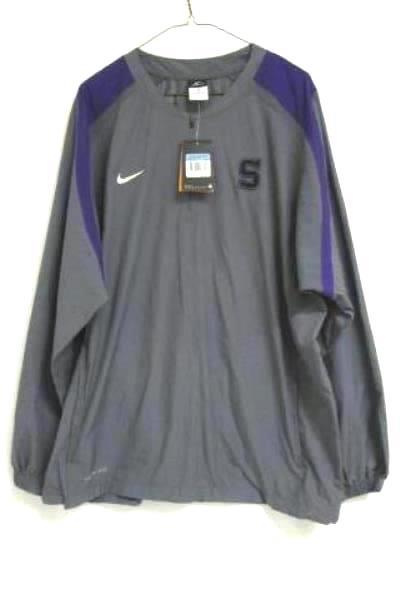 Nike Men's Size Medium Windbreaker Storm Fit Grey Purple Mesh Polyester Tags