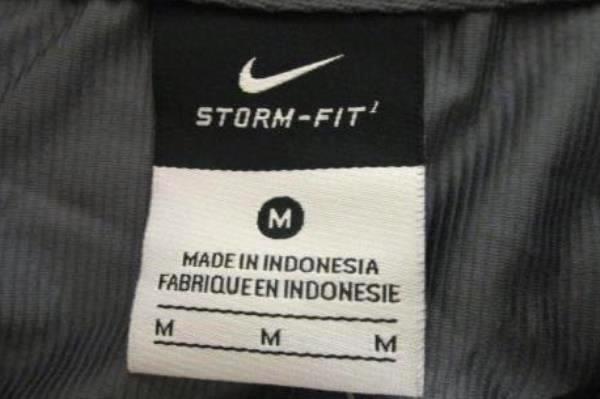 Nike Men's Size Medium Windbreaker Storm Fit Grey Purple Mesh Polyester Tags