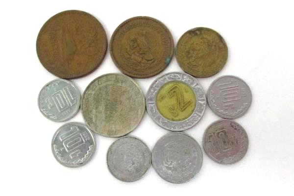 Lot of 11 Coins From Mexico 1944 - 1998 5 Centavos - 10 Pesos