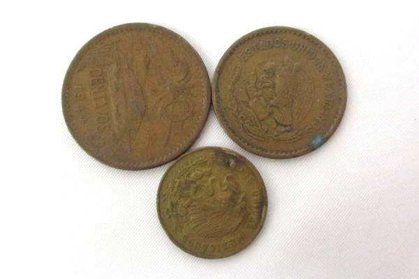 Lot of 11 Coins From Mexico 1944 - 1998 5 Centavos - 10 Pesos