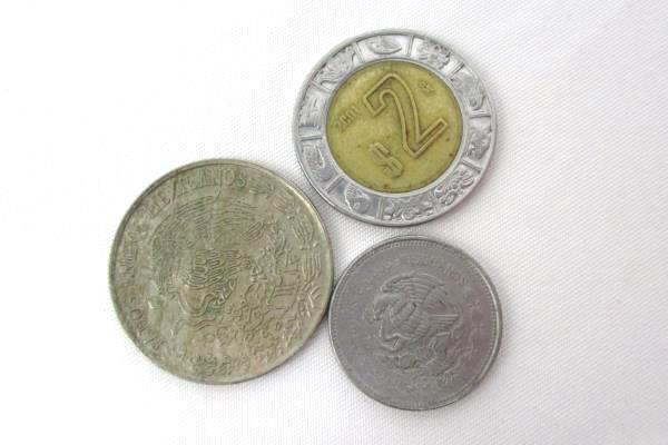 Lot of 11 Coins From Mexico 1944 - 1998 5 Centavos - 10 Pesos