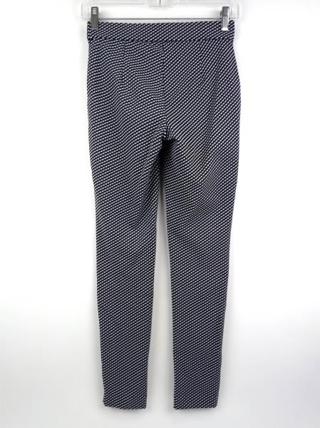 THEORY Black / White Check ADBELLE K Claymont Stretch Legging Pant Sz P / SMALL