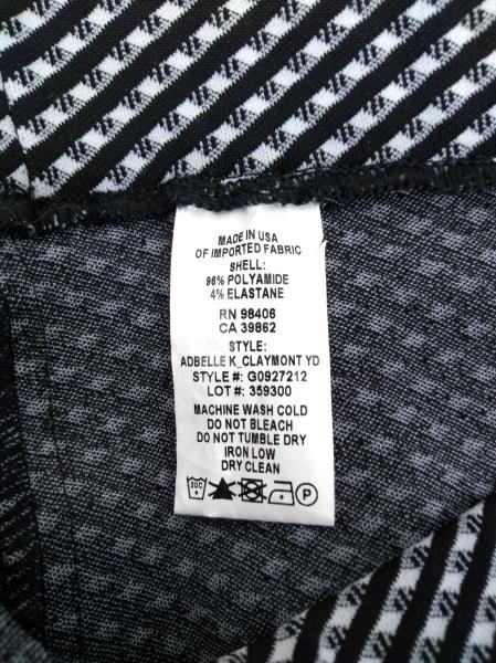 THEORY Black / White Check ADBELLE K Claymont Stretch Legging Pant Sz P / SMALL