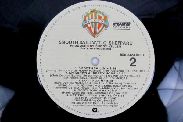 TG Sheppard Smooth Sailin' 1980 12 Inch Vinyl 33 RPM LP Records Rock Music