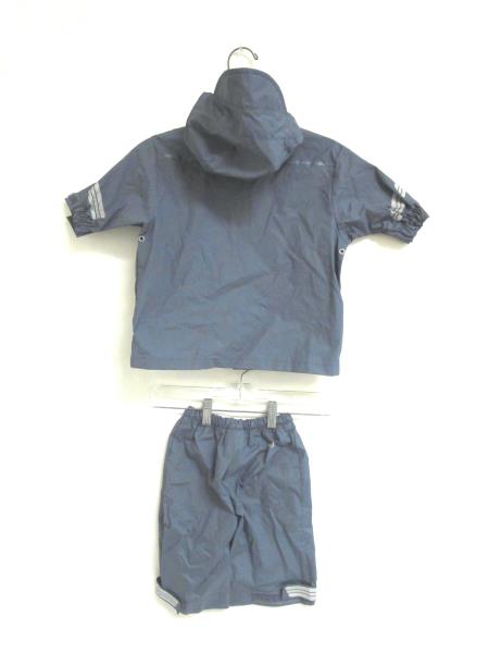 Set Of Rain Gear REI Greyish-Blue Easy Fasten Coat And Bottoms Youth Size 12 MOS