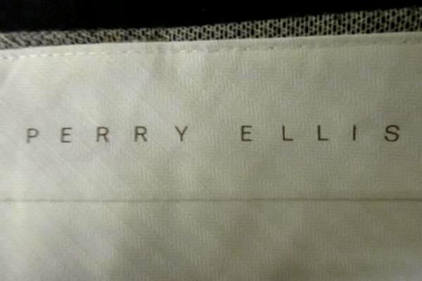 Men's Dress Pants By Perry Ellis Grey w/ Black Spots Original Fit Size 36/30