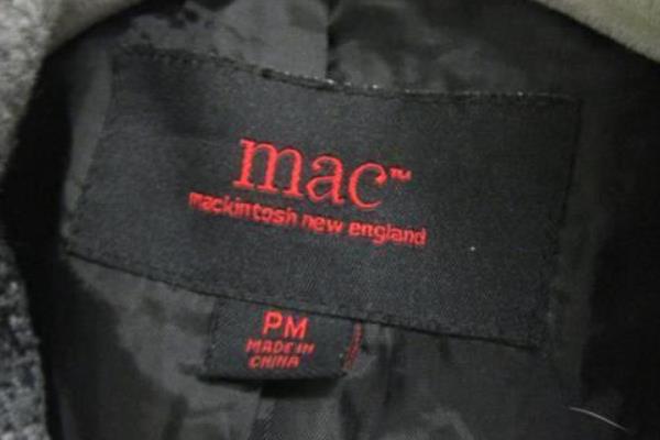 Peacoat By Mackintosh Black White Belted Women's Size PM