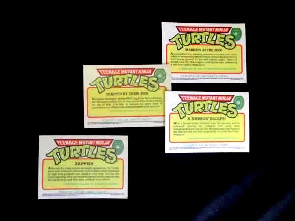 Lot Of 1st Series Teenage Mutant Ninja Turtle Cards