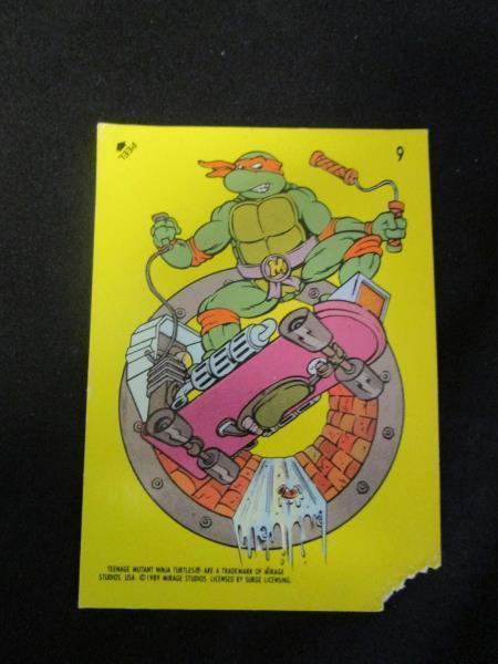 Lot Of 2nd Series Teenage Mutant Ninja Turtle Cards And TMNT Sticker Cards
