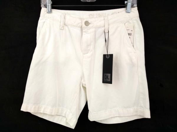 DL1961 Lily Trouser Short X Twill Sol White 6" Chino Sz 25 NWT