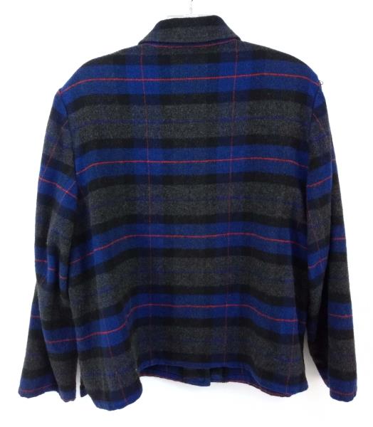 Vtg 90's EVAN PICONE Plaid Shirt Jacket Snap Down Wool Blend Women's Plus 20W