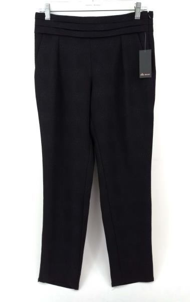 ELLA MOSS "Serena" Pant Black Textured Crepe Slim Leg Sz XS NWT $178