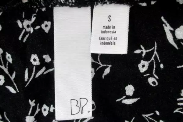 BP Floral Long Sleeve Boho Top Women's Size Small