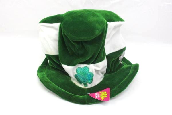 Sugar Loaf St. Patrick's Day Novelty Top Hat Green White Shamrock One Size