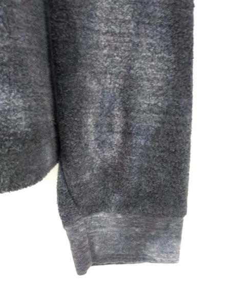 BELLA LUXX Funnel Neck Pullover Heather Gray Tie Dye Fleece Sweater Sz M NWT