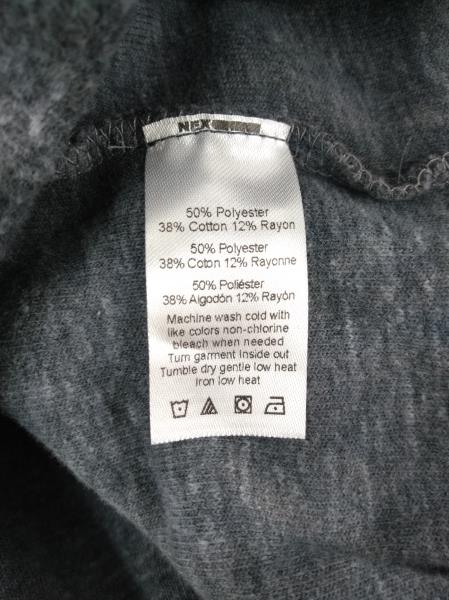 BELLA LUXX Funnel Neck Pullover Heather Gray Tie Dye Fleece Sweater Sz M NWT