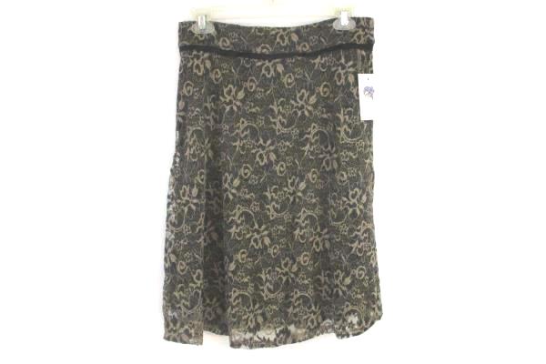 Lily Skirt Women's Size Large Style 2388 Lace Taupe Elastic Waist w/ Tags