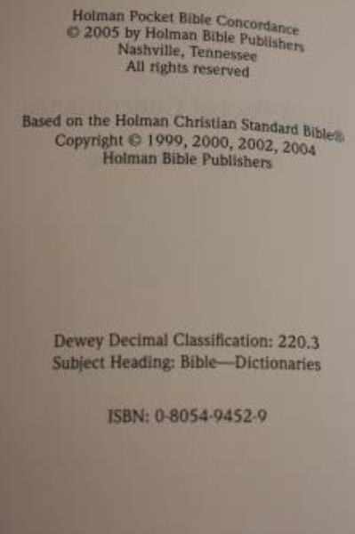 Lot Of 2 Books Pocket Bible Concordance & Leather Bound Book Of Prayers