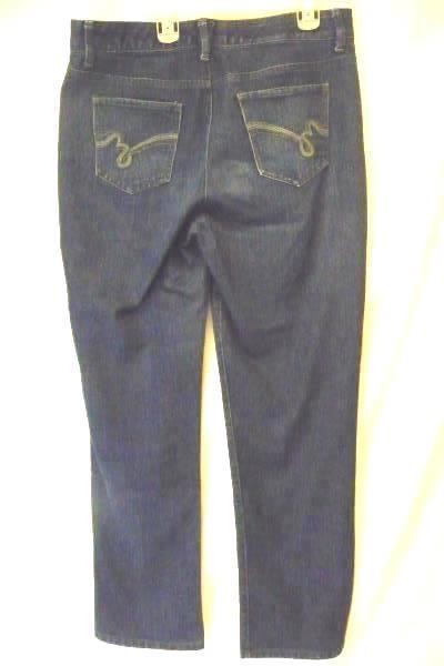 Bandolino Womens Jeans Sz 8 Missy Comfort Stretch Waistband Dark Wash Straight