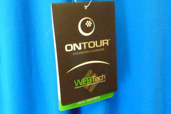 ONTOUR WEBTECH 300 SERIES Golf Polo Shirt BLUE Mens Size M