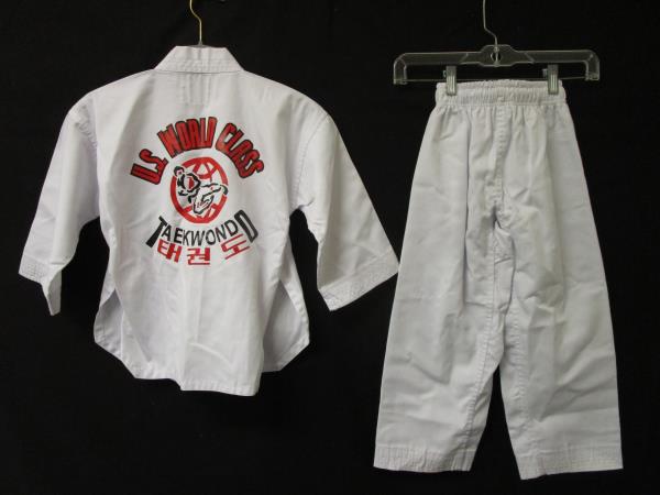 Martial Arts Uniform Set W/Belt Best Sang Moo Sa White Cotton Blend Youth Sz 00