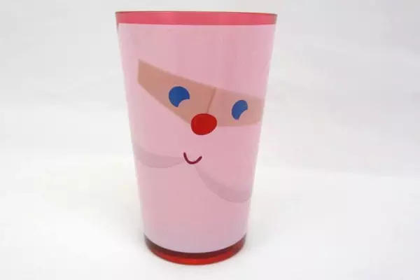 Four Red Plastic Santa Glasses From Target Four Inches Year 2013