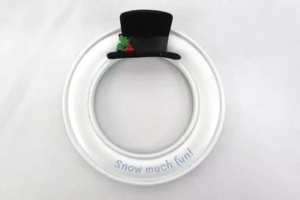 Lot of 2 Hallmark Snow Much Fun Magnetic Snowman Refrigerator Picture Frames